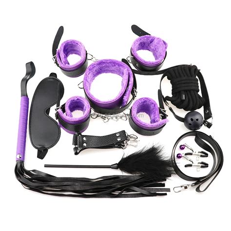 Leather 10 Pieces Set Bdsm Slave Male Bondage Restraint Sex Toys Buy