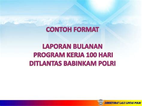 Contoh Ppt Laporan Program Kerja Imagesee