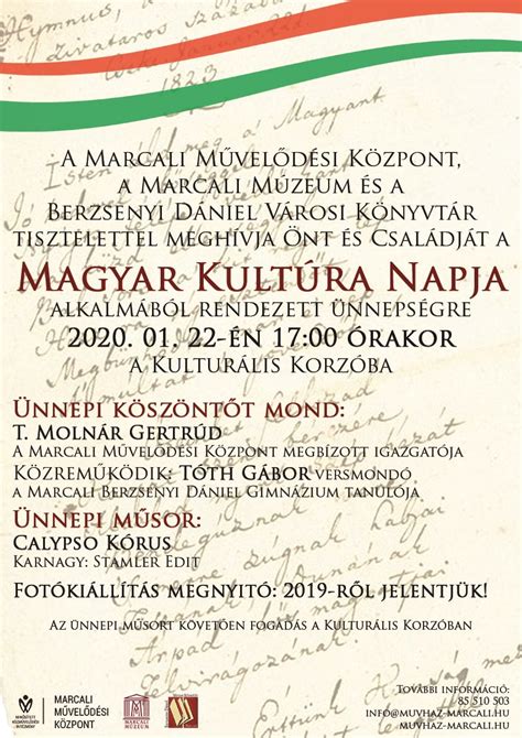 marcali hu Magyar Kultúra Napja 2020