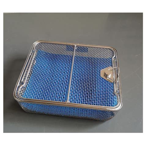 Retail Perforated Bottom Interlocking Trays Lid Stainless Steel Mesh