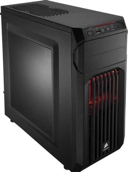 Corsair Carbide Series Spec Red Led Mid Tower Gaming Case Cc