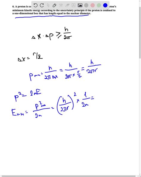 Solved A Proton Is Confined In An Uranium Nucleus Of Radius R 72 ×