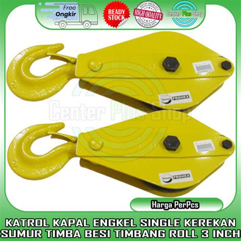 Jual Katrol Katerol Tali Kerekan Pulley 3 Inch Timba Sumur Angkat