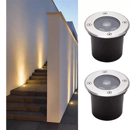 Spot Empotrable Para Piso Exterior Led W Impermeable Pzas Env O Gratis