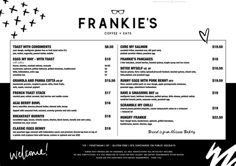 Online Menu Of Frankies Coffee And Eats Restaurant Carrum Downs