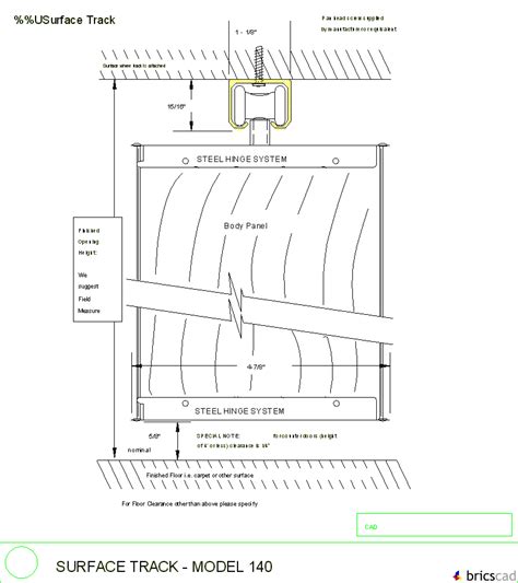 Surface Track Model 140 AIA CAD Details Zipped Into WinZip Format