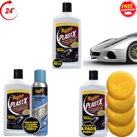 Clear Plastic Cleaner Polish Meguiars Plastx Headlights Windows Plexiglass 10 Oz Ebay