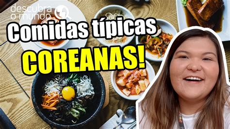 Comidas típicas Coreia do Sul YouTube