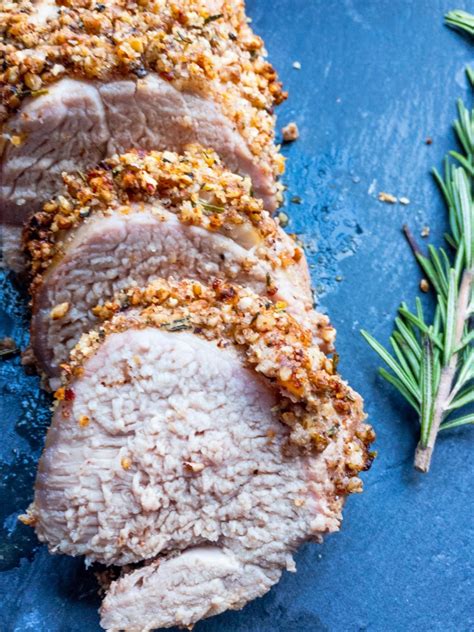 Pecan Crusted Pork Tenderloin With Honey Mustard Glaze Ally S Cooking