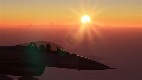 f16 sunset over the aegean by techstepman on DeviantArt