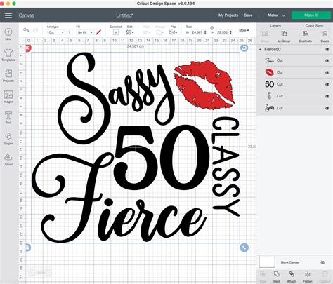 50 Sassy Classy Fierce Svg 50 And Fab Svg50th Birthday Svg Etsy