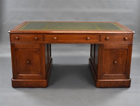 Victorian Oak Partners Desk Antiques Atlas