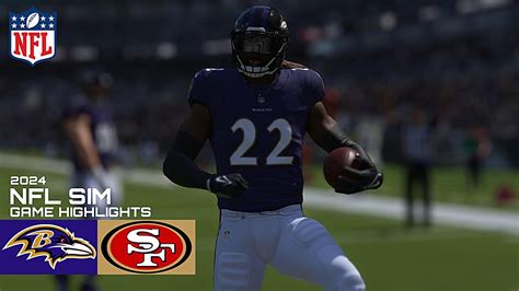 Baltimore Ravens Vs San Francisco 49ers Nfl Simulation Madden 25