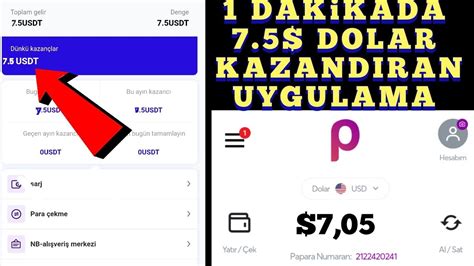 Dak Kada Dolar Kazanmak Dolar Kazandiran Uygulama Nternetten