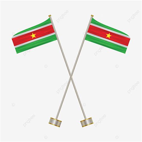 Con Elementos Decorativos Bandera De Surinam Fondo Png Png Ondulaci N