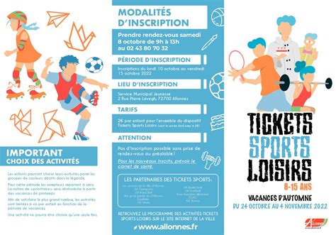 Calaméo Ticket sport loisir Automne 2022