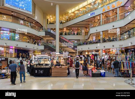 interior  chinatown point shopping mall chinatown singapore stock