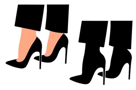 High Heel Silhouette Vector