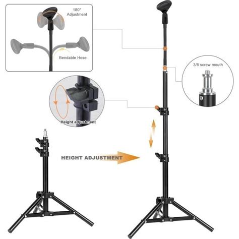 Support Pour Microphone Bras De Microphone À Col De Cygne Réglable