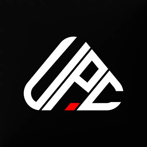 Upc Letter Logo Creative Design With Vector Graphic Upc Simple And