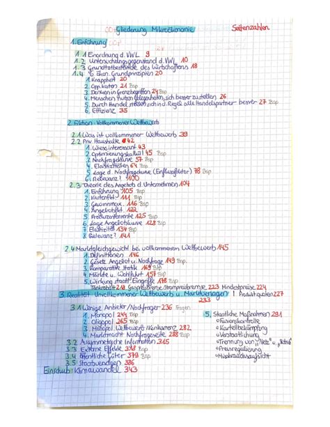 Gliederung Mikro Konomie Grundlagen Der Volkswirtschaftslehre Studocu