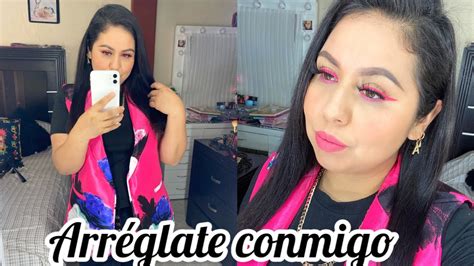 ARRÉGLATE CONMIGO MAQUILLAJE PEINADO Y OUTFIT Alyba YouTube