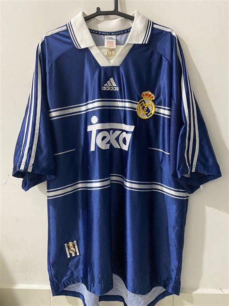 Original Real Madrid Vintage Rare Away Jersey Jersi Men S