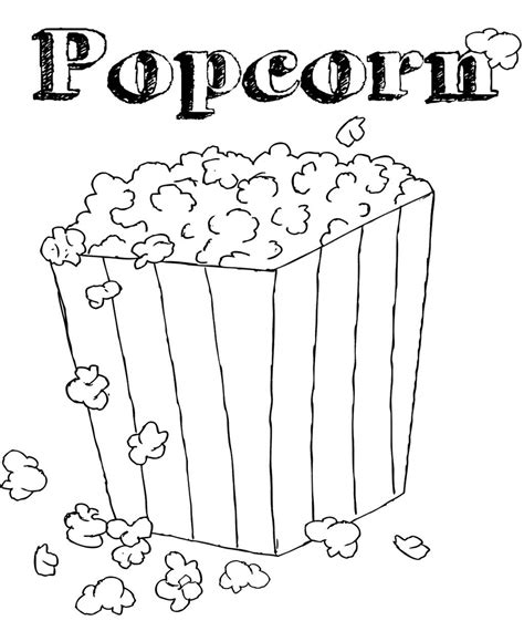 Popcorn Printable Printable Word Searches