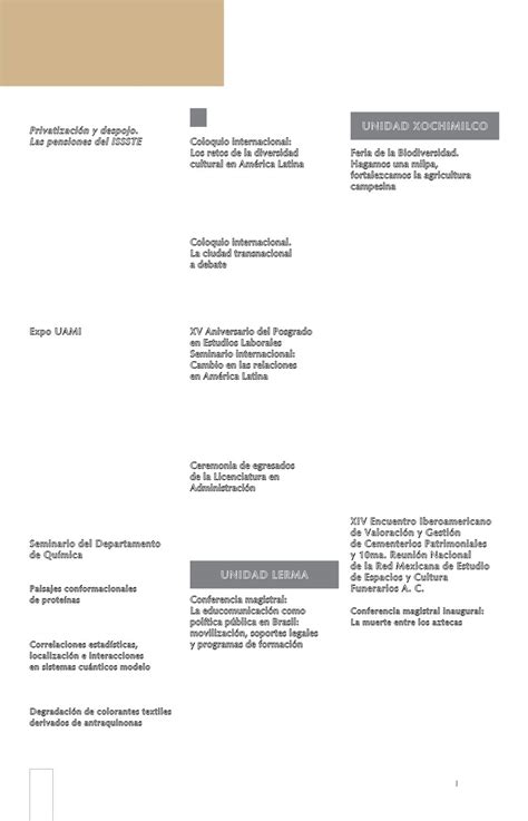 Semanario De La Uam Vol Xx N M