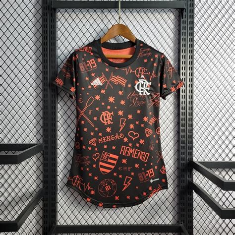 Camisa Do Flamengo Feminina Preta Atelier Yuwa Ciao Jp