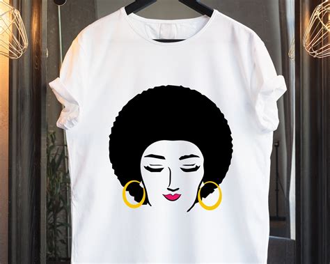 Afro Black Queen Svg Afro Woman Svg Bundleafro Lady Svgafro Etsy