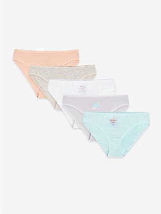 Printed Bikini Knickers Pack S DA Z QWU LC Waikiki