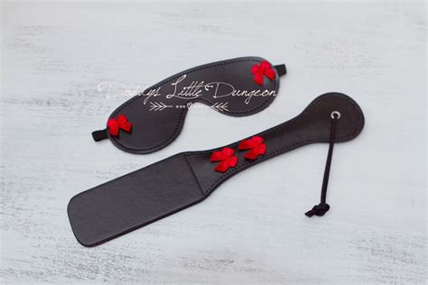 Bdsm Sub Bondage Set Spanking Paddle Flogger Eye Mask Blindfold Kinky Sex Toys For Femdom