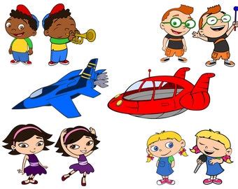 Little Einsteins Group in Rocket svg pdf png. dxf files