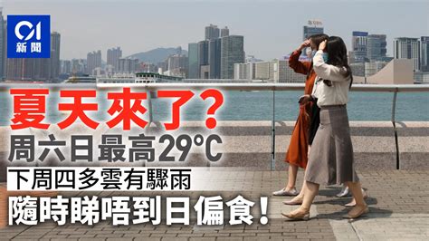 夏天來了 天文台：周六周日炎熱最高29度 下周四或看不到日食