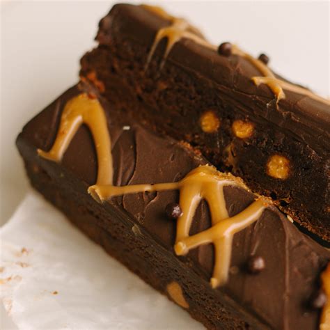 Salted Caramel Brownie Bar Butterfly Bakery