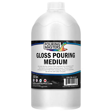 Professional Gloss Pouring Effects Medium Oz Quart Bottle