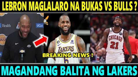 BREAKING NEWS LEBRON MAGLALARO NA Vs BULLS INUPGRADE NA Ng LAKERS