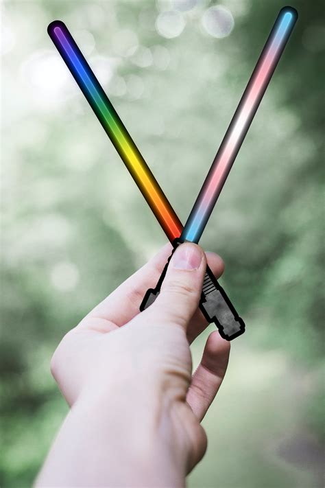 Lightsaber Queer Pride Sticker Etsy Canada