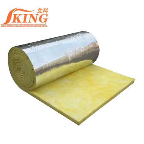 Isoking Fsk Glass Wool Felt For Duct Wrap Fiberglass Blanket Insulation