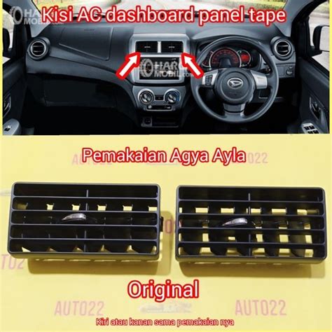 Jual Kisi AC Dashboard Panel Tape Tape Agya Ayla Original Shopee