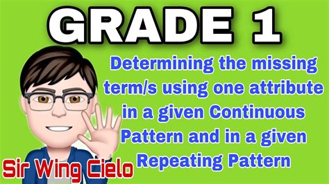 Determining The Missing Term Using One Attribute In A Given Continuous