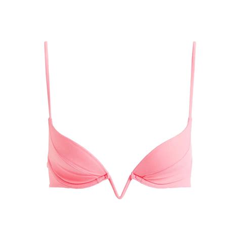 Mugler H M Padded Bikini Top Pinkmugler H M Padded Bikini Top Pink Ofour