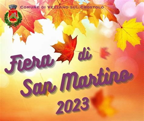 Fiera Di San Martino Informazioni Per Partecipare Al Mercato