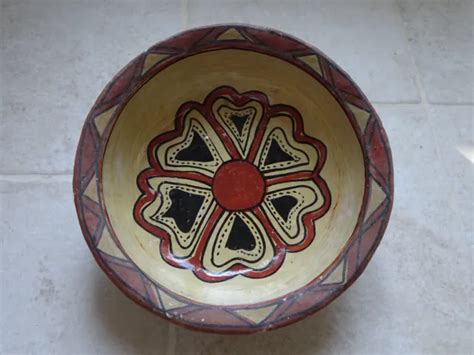 ANCIEN PLAT POTERIE terre cuite berbère kabyle ideqqi Maghreb Afrique