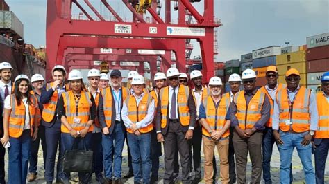 Port autonome de Conakry une délégation du MEDEF visite les