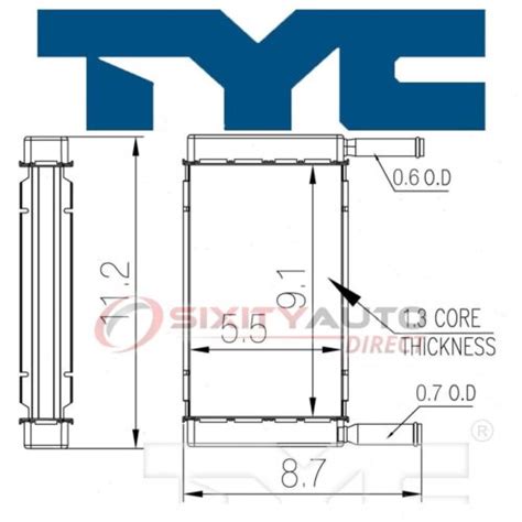 Tyc Hvac Heater Core For 1967 1972 Gmc C15 C1500 Pickup Heating Air Ss Ebay