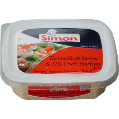 Tartinable De Surimi Et Crabe Tourteau 12 Simon Dutriaux 150 G