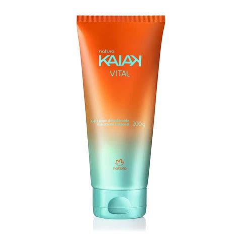 Gel Creme Desodorante Hidratante Corporal Kaiak Vital Natura Feminino