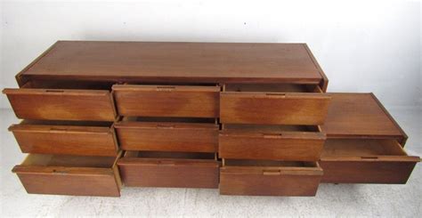 Unusual Mid Century Modern Walnut L Shaped Dresser At 1stdibs L